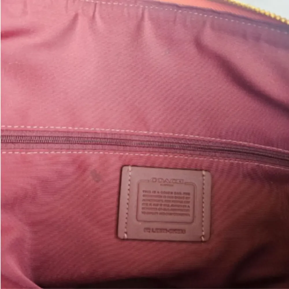 Coach Gallery Tote Bag Light Coral Pink Leather Work Travel Laptop Purse CH285